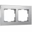 W0021706 Рамка на 2 поста Aluminium (алюминий)