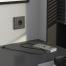 W1171764 Розетка с заземлением, шторками и USB тип A+C  (графит матовый)