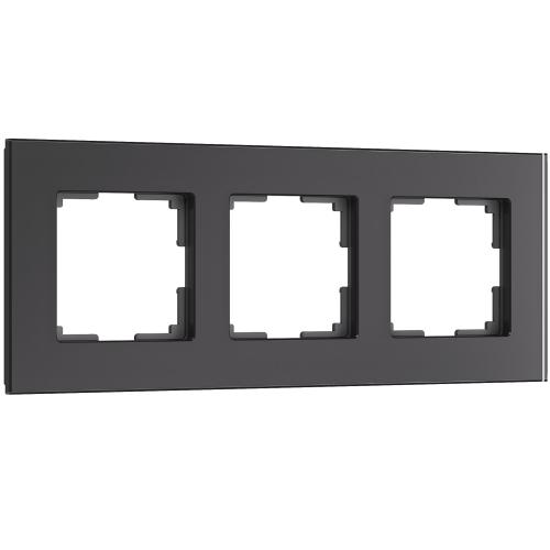 ramka-na-3-posta-senso-chernyy-steklo-soft-touch-w0033108-a064574-0001_0